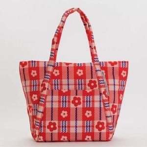 BAGGU x Sandi Liang Cloud Bag in Flower Market Plaid NWT